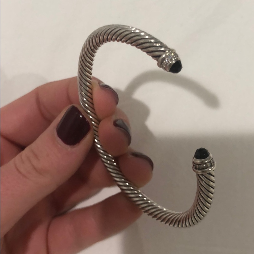 David Yurman Bracelet with Diamonds and Black Onyx